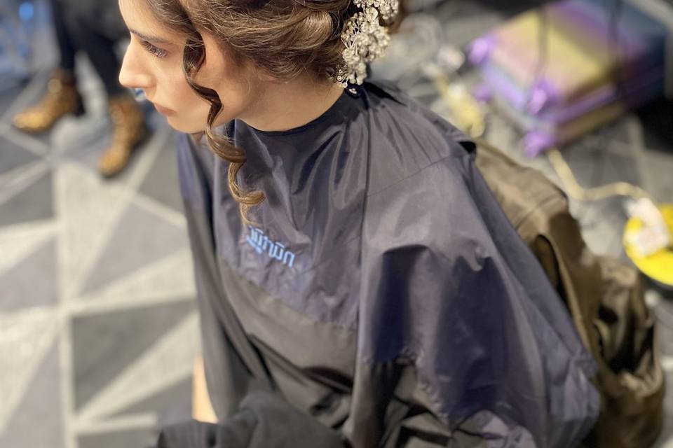 Bridal hair