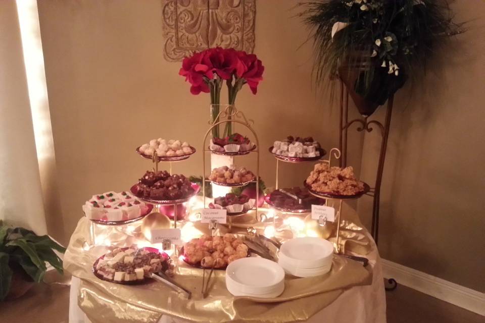 Desserts table