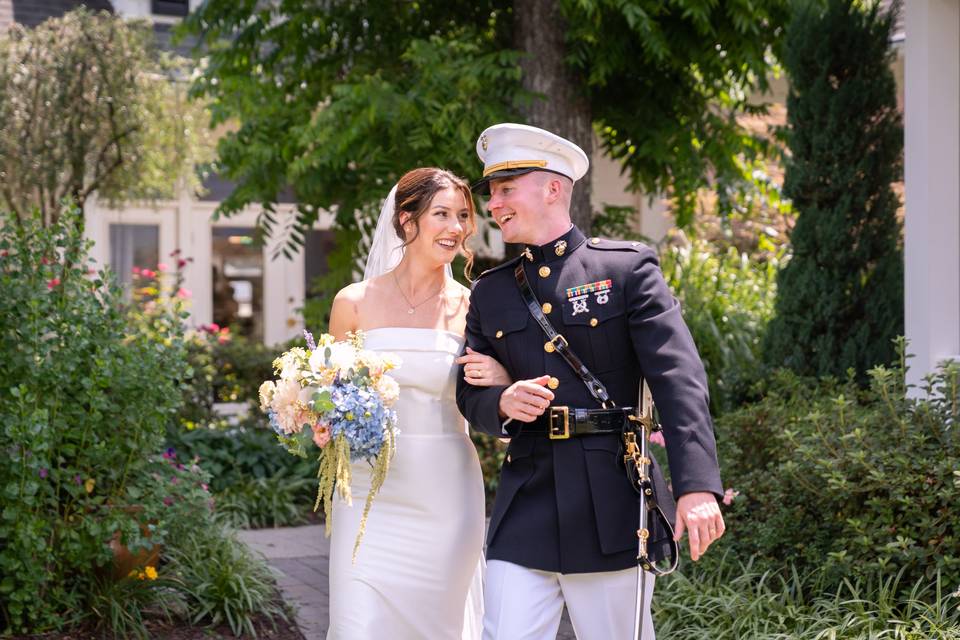 A walk as Mr. and Mrs.