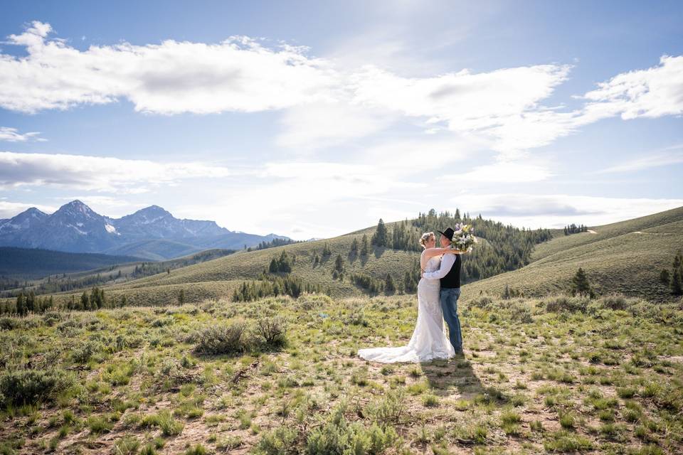 Mountain vista wedding