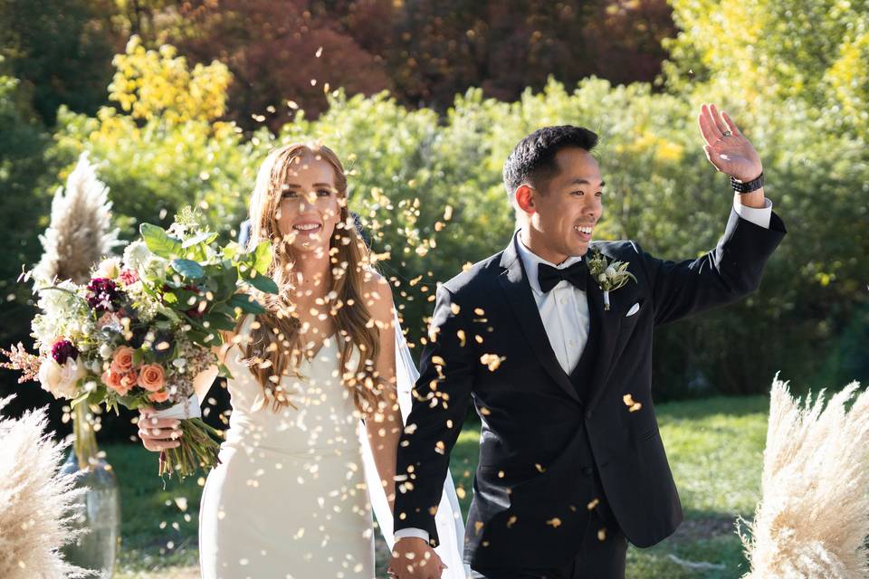 Flower petals recessional