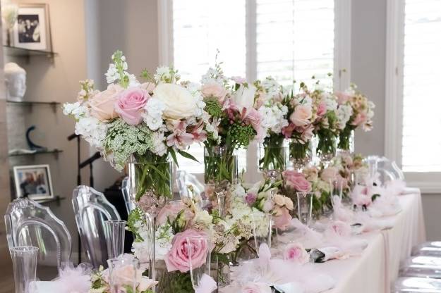 Pink bridal shower party