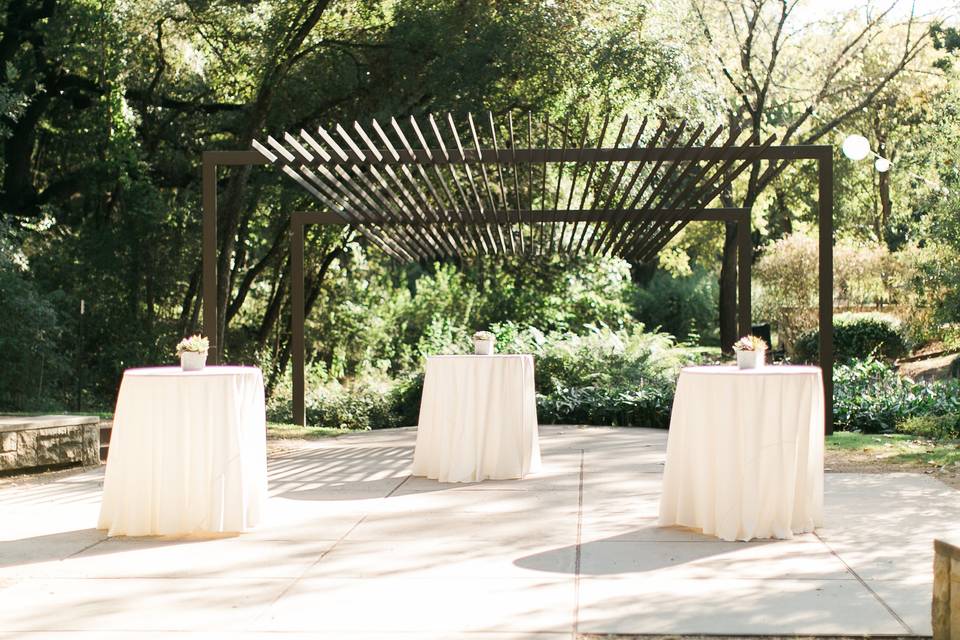 Arbor and tables