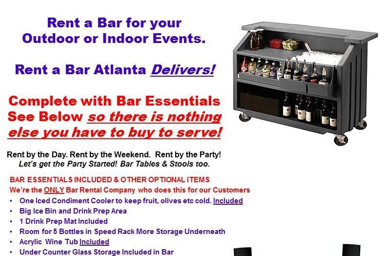 Party Rental Georgia-Dance Floors, Air Coolers, Portable Bars, Heaters, DJ Services