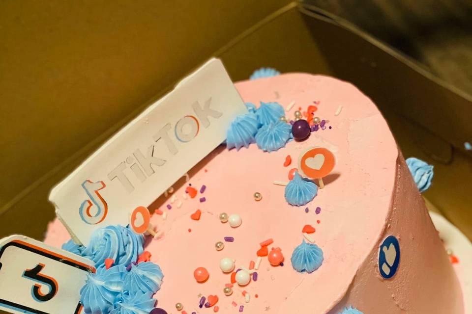 Tiktok-inspired cake