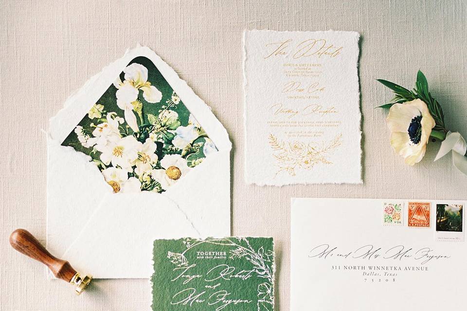 Handmade Paper Invitations