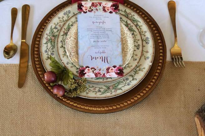 Wedding Menu