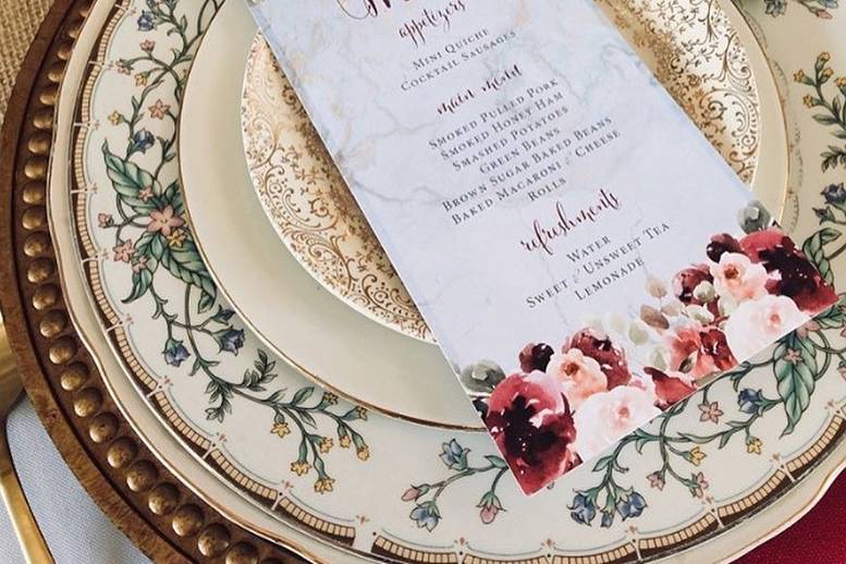 Wedding Menu