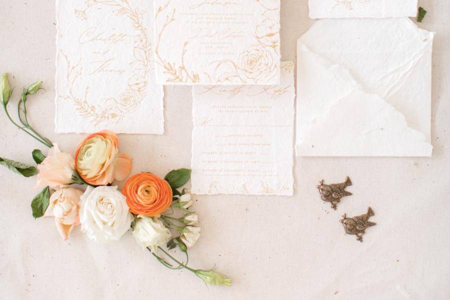 Handmade Paper Invitations