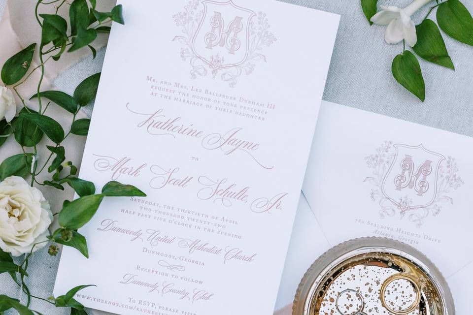 Letterpressed Invitations