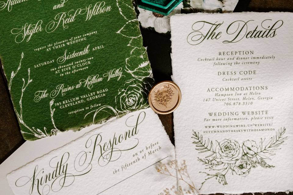 Handmade Paper Invitations