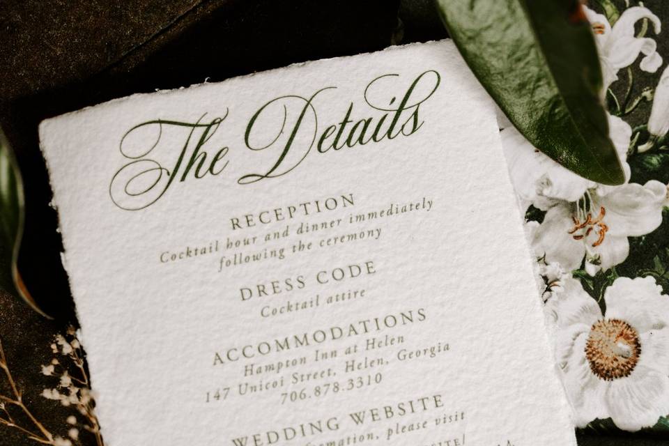 Handmade Paper Invitations