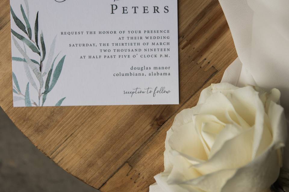 Minimalist Wedding Invitation