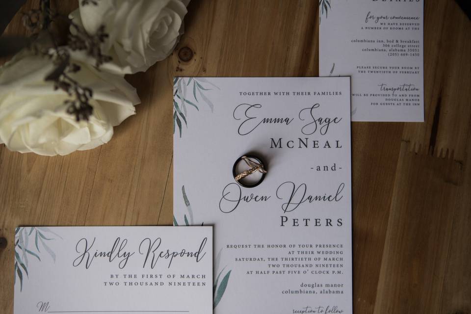 Minimalist Wedding Invitation