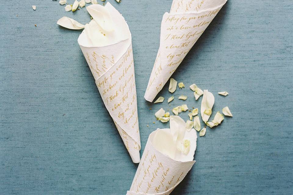 Wedding Confetti Cones