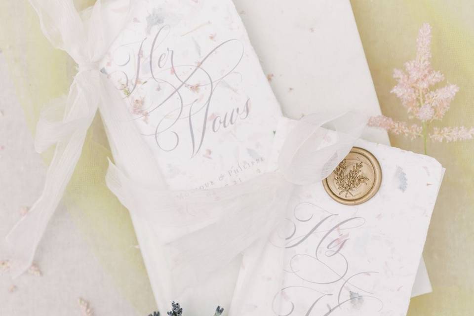 Custom Vow Books