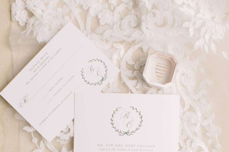 Classic and elegant stationery