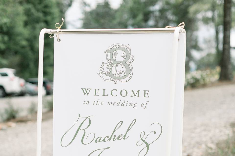 Wedding Welcome Sign