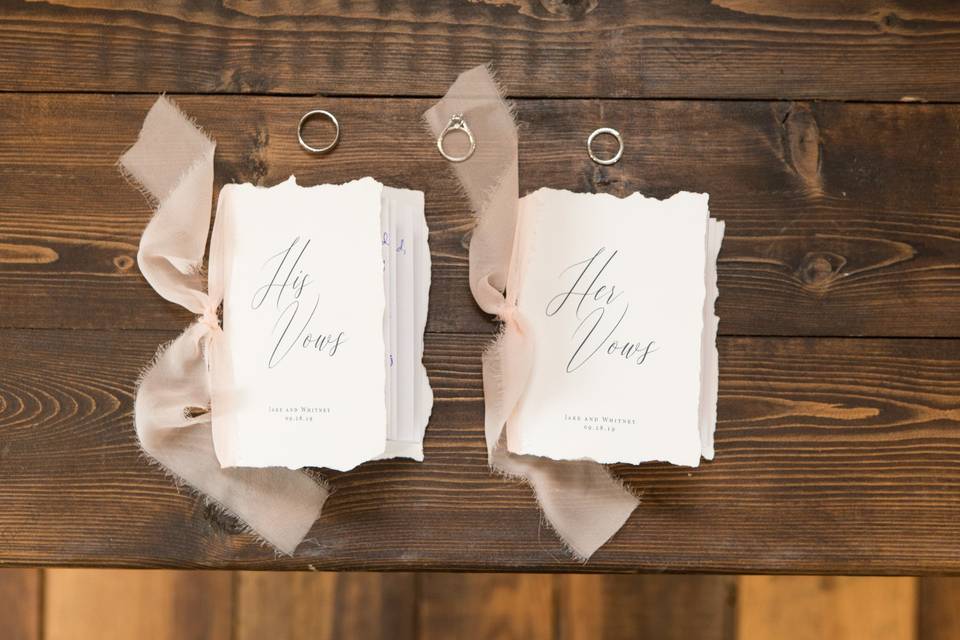 Elegant ceremony programs