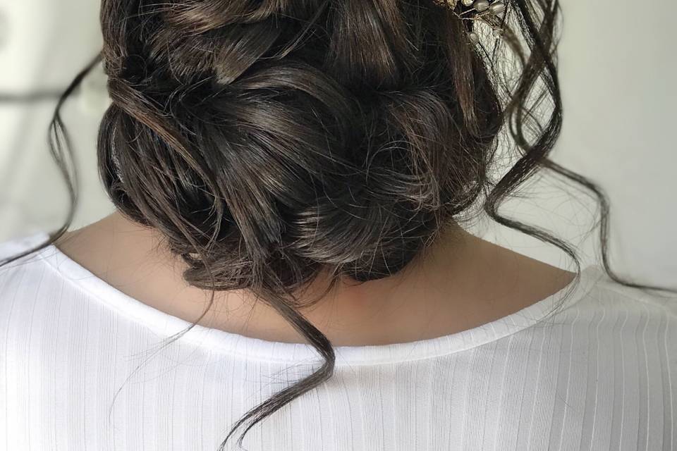 Bridal updo