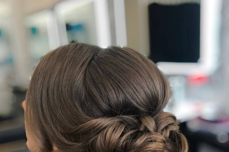 Bridal updo