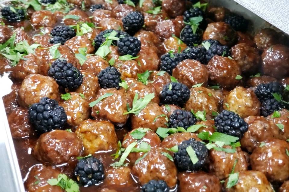 Blackberry BBQ Meatballs