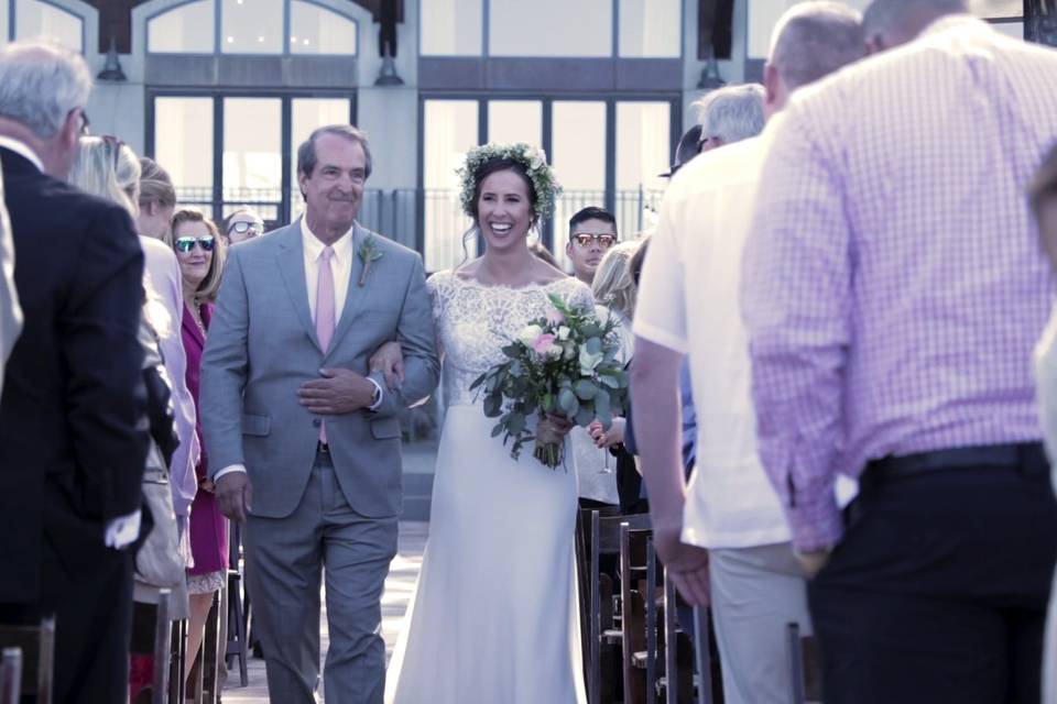 Walking down the aisle