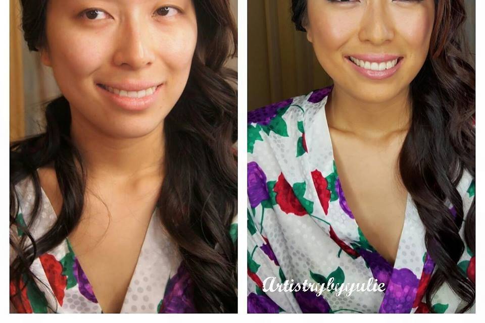 Before and After-Bride
