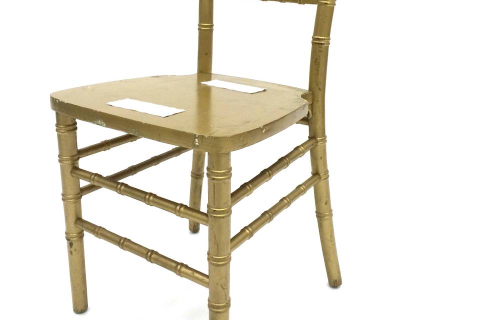 Chiavari gold chair