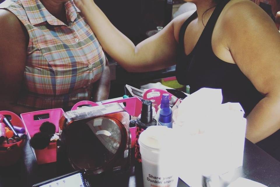 Bridal party makeup