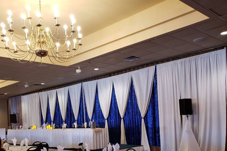 Backdrops enhance your space!