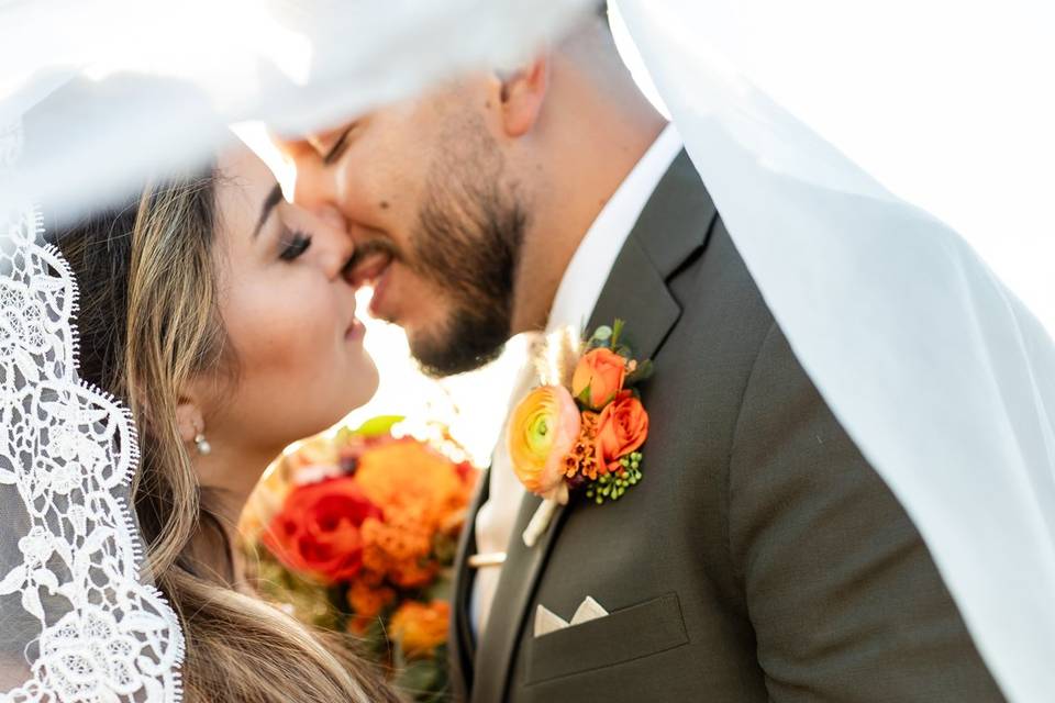 Bride & groom portrait