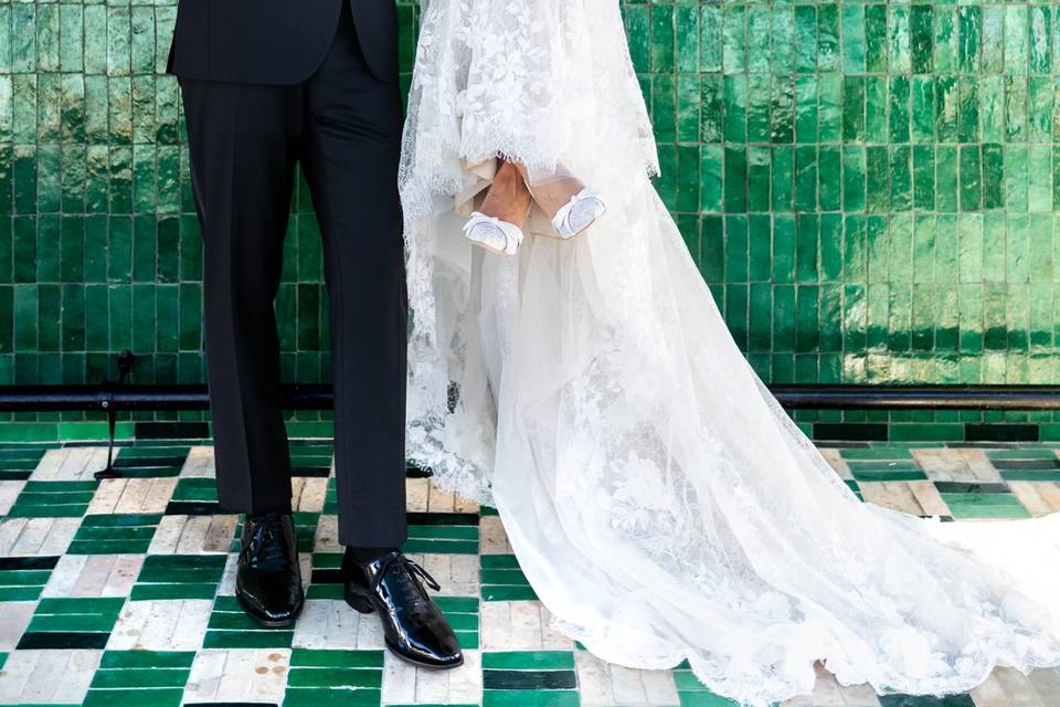 Bride & groom portrait