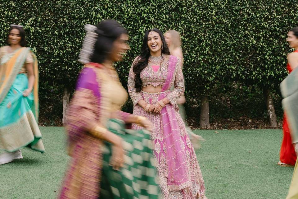 Bride with Bridesmaids
