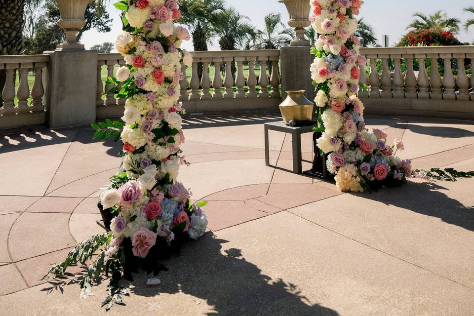 Arched Ceremony Floral