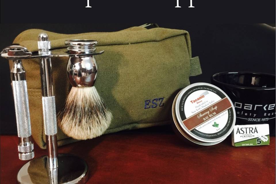 Groomsmen Gift Shave Kit Bag Personalized