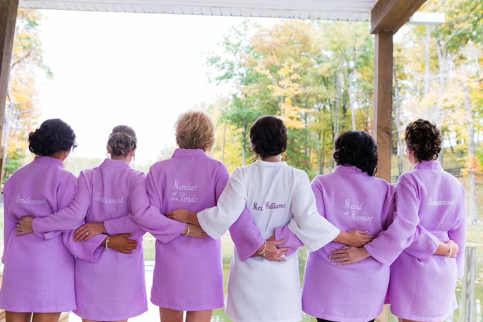 Satin Bridal Bridesmaids Wedding Robes