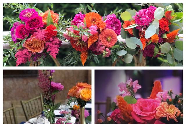 Sumertime Kate Spaid inspired flowers. Local garden flowers.