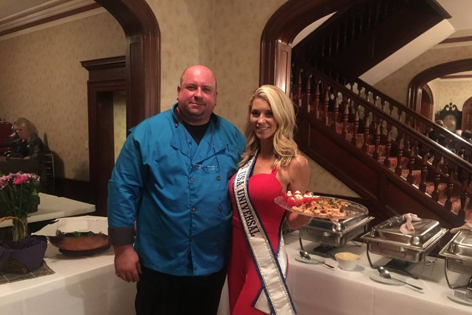 Chef Andrey with Mrs. Universe