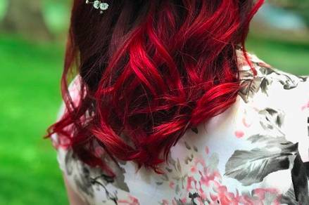 Red and flower crown