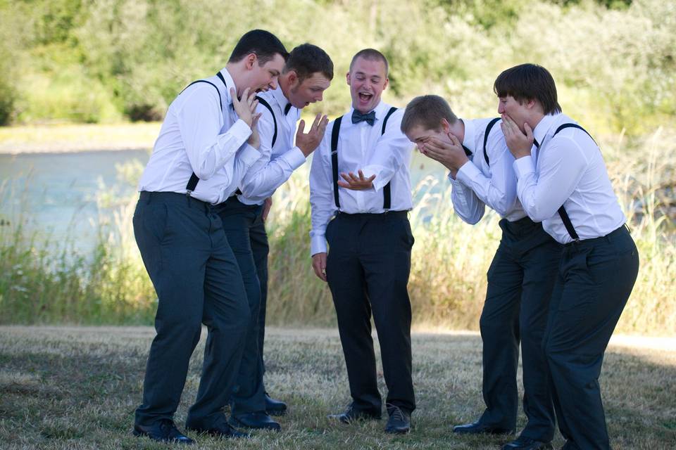 Groom and the groomsmen