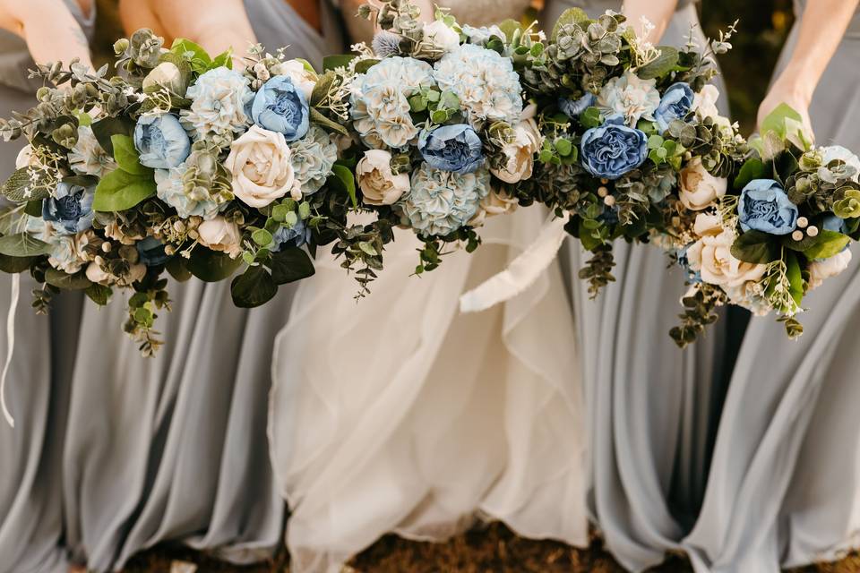 Wood Flower Bouquets