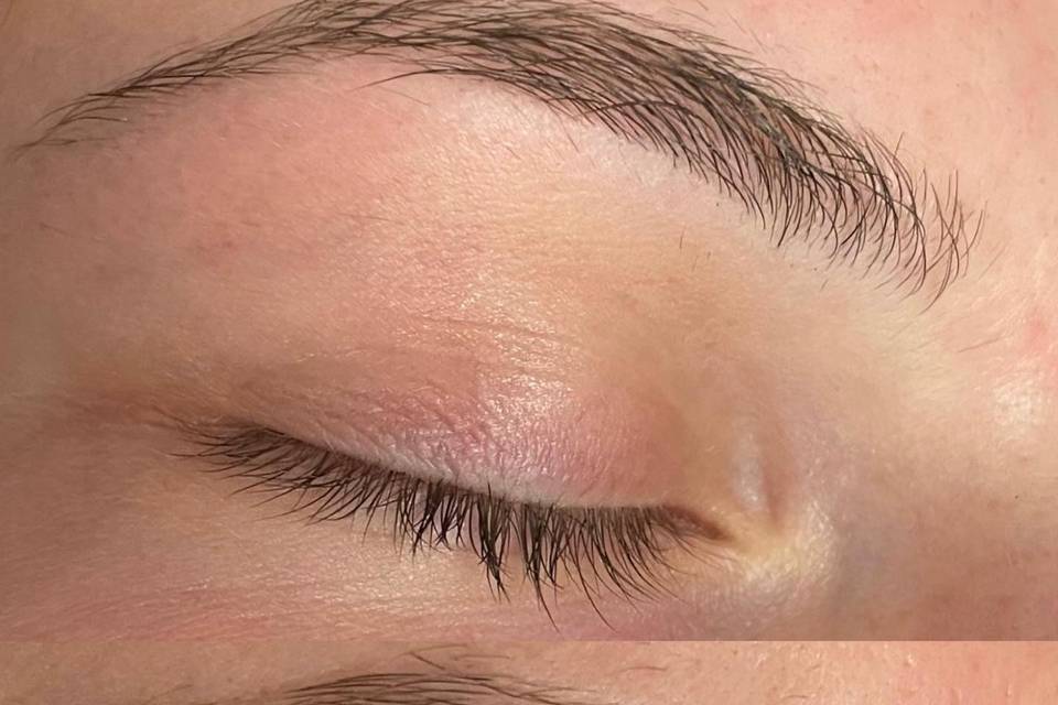 Lash lift with tint