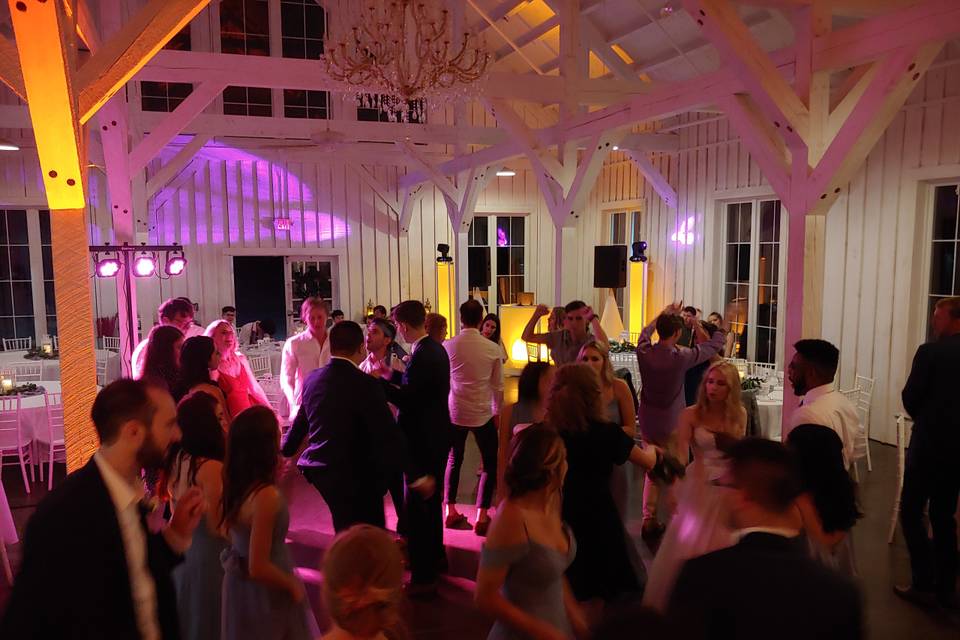 The dance floor was full