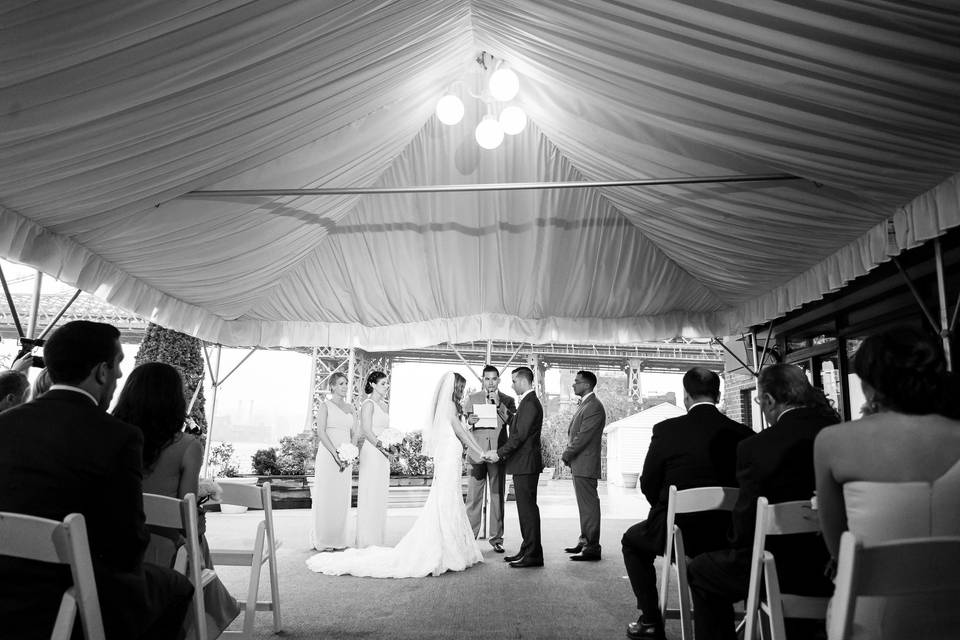 Tented ceremony