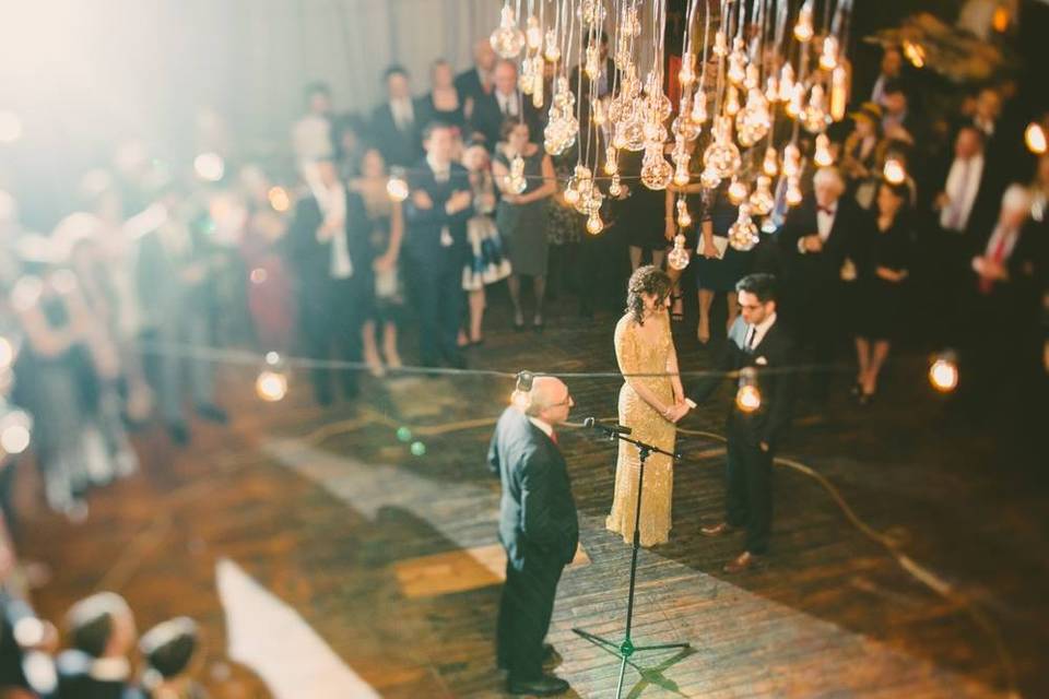 Ceremony under lights
