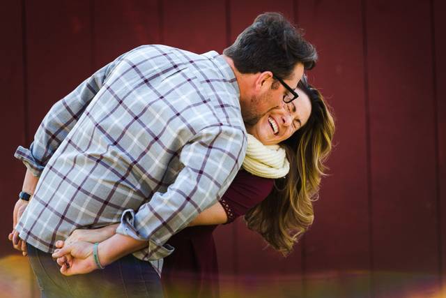 Kisses and laughter