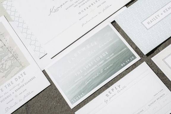 Paper Rock Scissor  Custom Luxury Wedding Invitation Studio