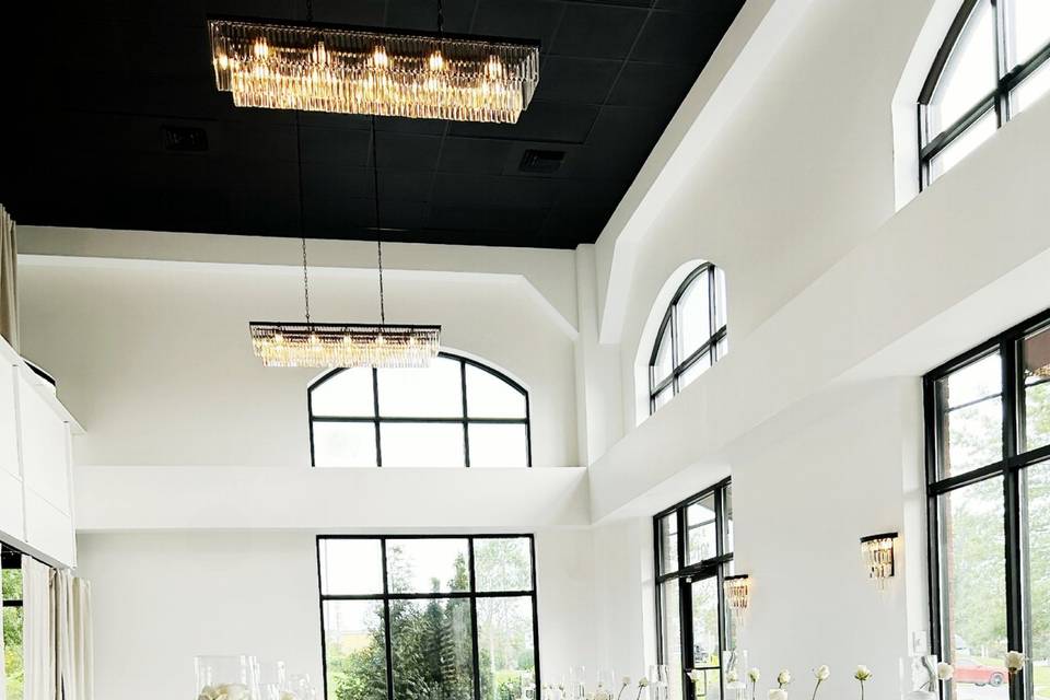 Banquet hall set up