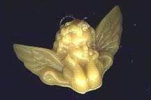 Pure beeswax ornaments add to the decor